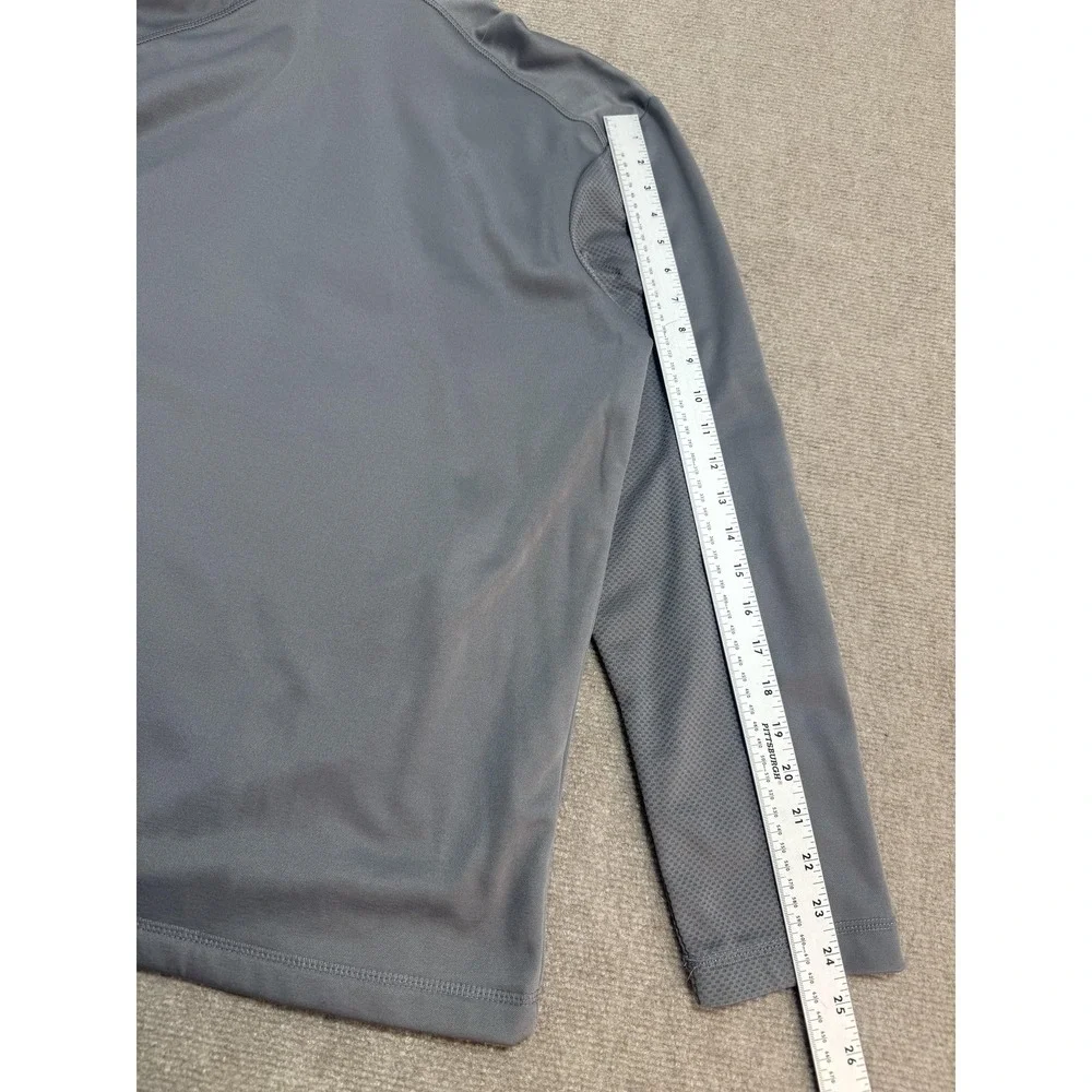 PGA TOUR Pullover Mens Large Gray 1/4 Zip Fleece Lined Golf Performance Athletic